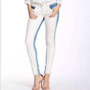 Romeo & Juliet Couture colorblock skinny jeans sz8